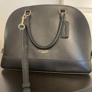 Black Leather Coach Bag